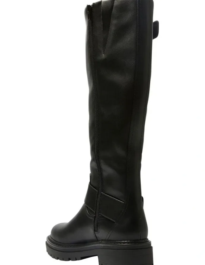 Ravella Highway Knee Boots in Black