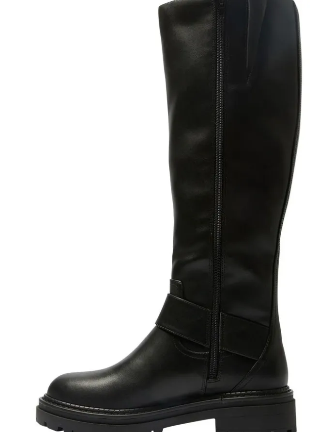 Ravella Highway Knee Boots in Black