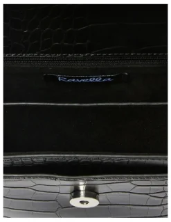 Ravella H-Jacki Bag in Black Croc
