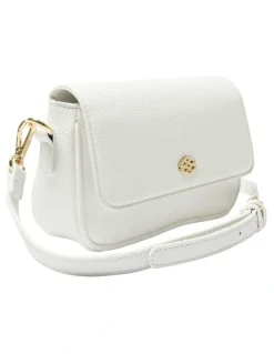 Ravella H-Jessie Crossbody Bag in White Pebble