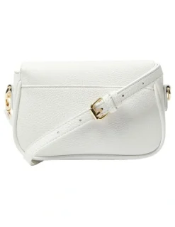 Ravella H-Jessie Crossbody Bag in White Pebble