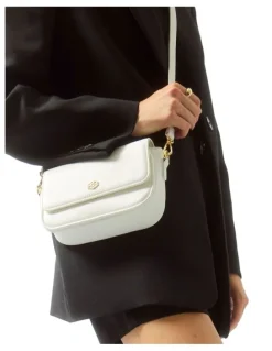 Ravella H-Jessie Crossbody Bag in White Pebble