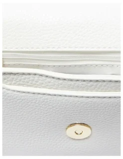 Ravella H-Jessie Crossbody Bag in White Pebble