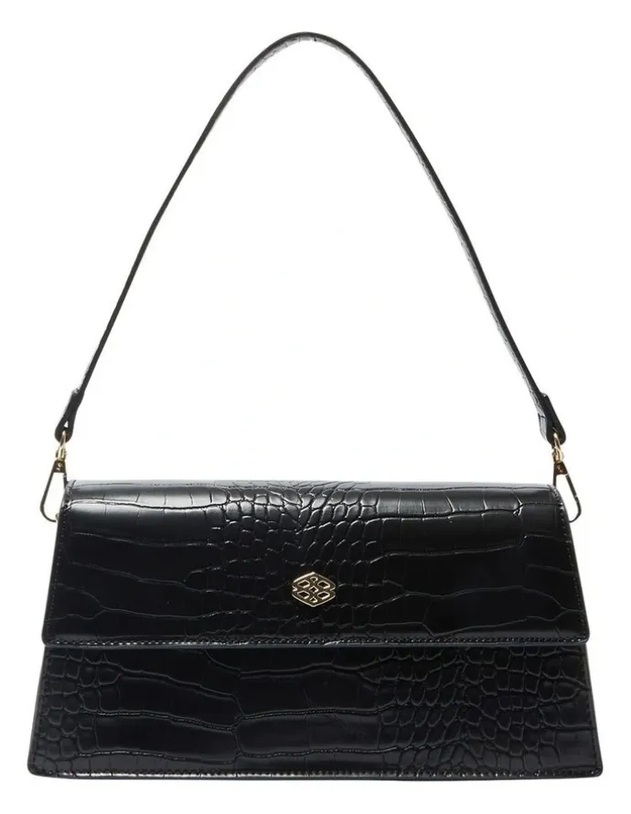 Ravella H-June Bags in Black Croc