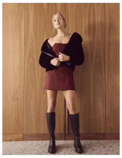 Ravella Hunter Knee Boots in Black