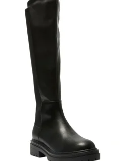 Ravella Hunter Knee Boots in Black