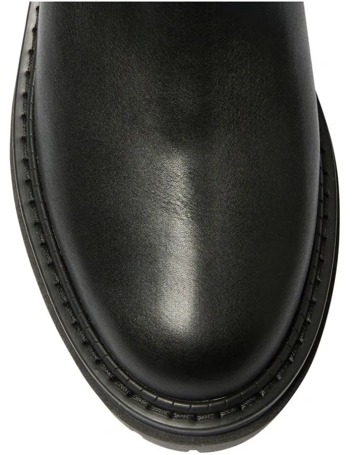 Ravella Hunter Knee Boots in Black