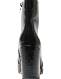 Ravella Jada Boots in Black Hi-Shine