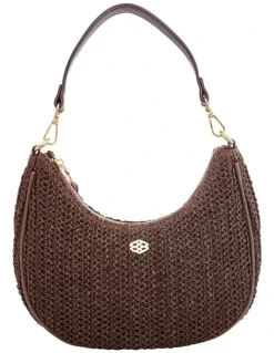 Ravella Julia Bag in Chocolate Raffia