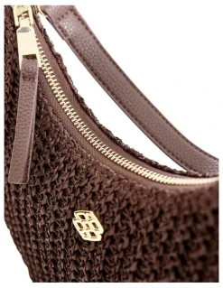 Ravella Julia Bag in Chocolate Raffia