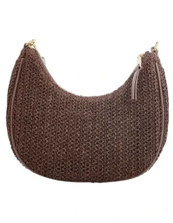 Ravella Julia Bag in Chocolate Raffia