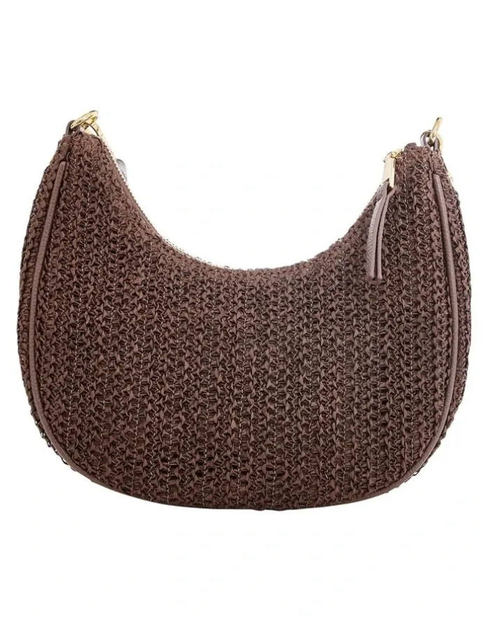 Ravella Julia Bag in Chocolate Raffia