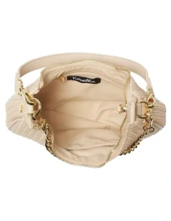 Ravella Julia Shoulder Bag in Nude/Raffia