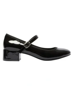 Ravella Juliet Heeled Pumps in Black Patent