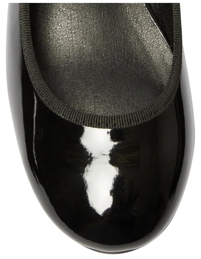 Ravella Juliet Heeled Pumps in Black Patent