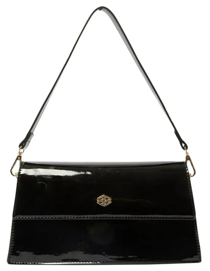 Ravella June Bag in Black Patent