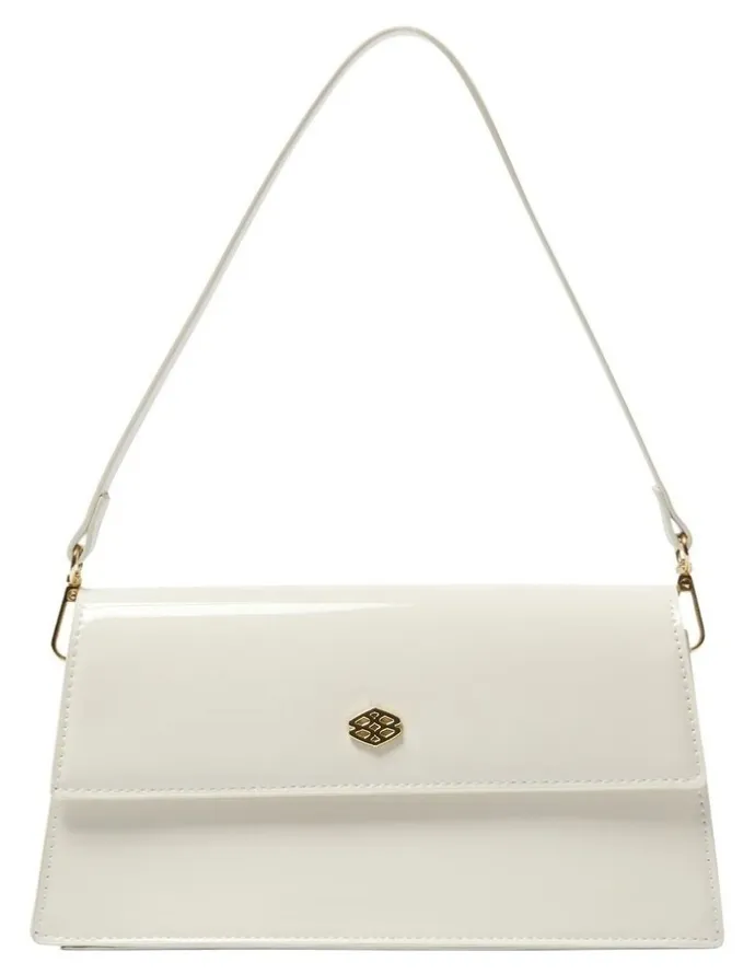 Ravella June Bag in Bone Patent