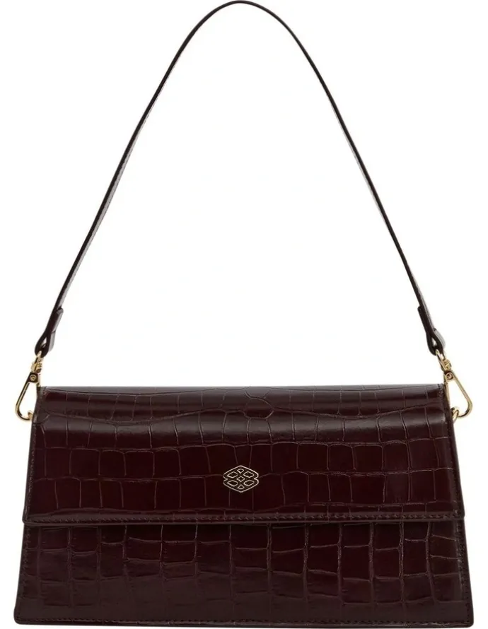 Ravella June Shoulder Bag in Bordeaux Coc