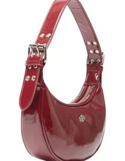 Ravella Karma Bags in Wine Crinkle Patent