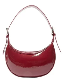 Ravella Karma Bags in Wine Crinkle Patent