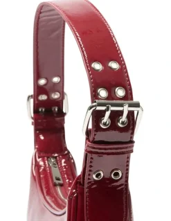 Ravella Karma Bags in Wine Crinkle Patent