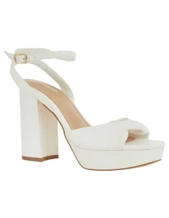 Ravella Lapelle Sandals in White