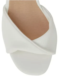 Ravella Lapelle Sandals in White