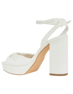 Ravella Lapelle Sandals in White