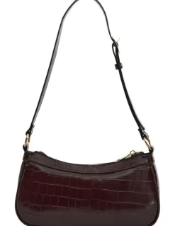 Ravella Lara Soulder Bag in Wine Croc