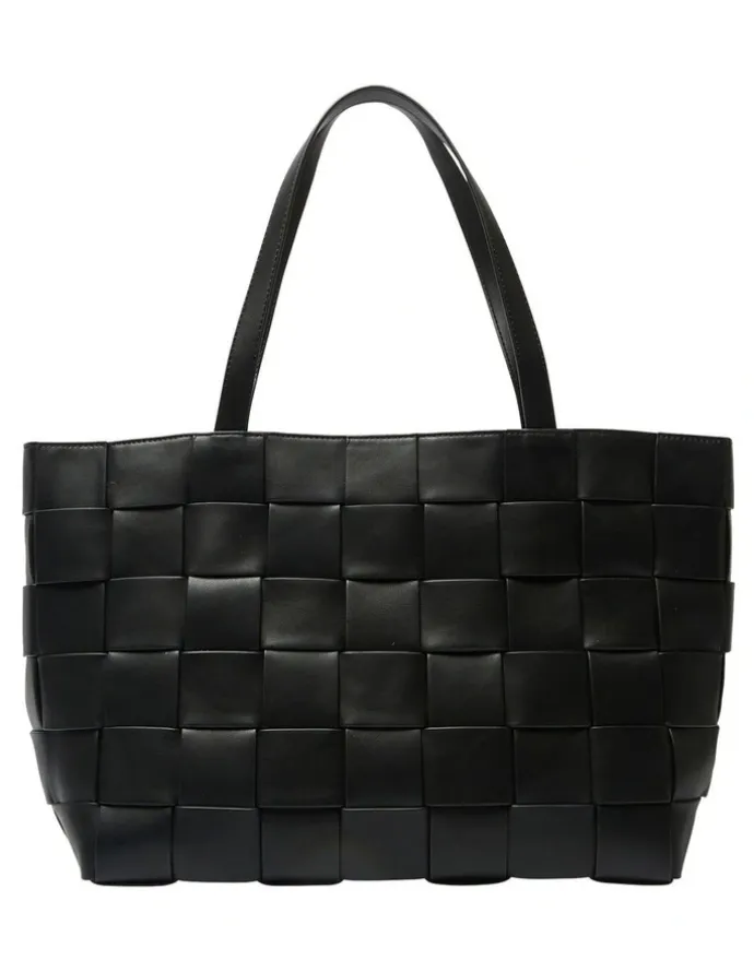 Ravella Lisa Tote Bag in Black Weave