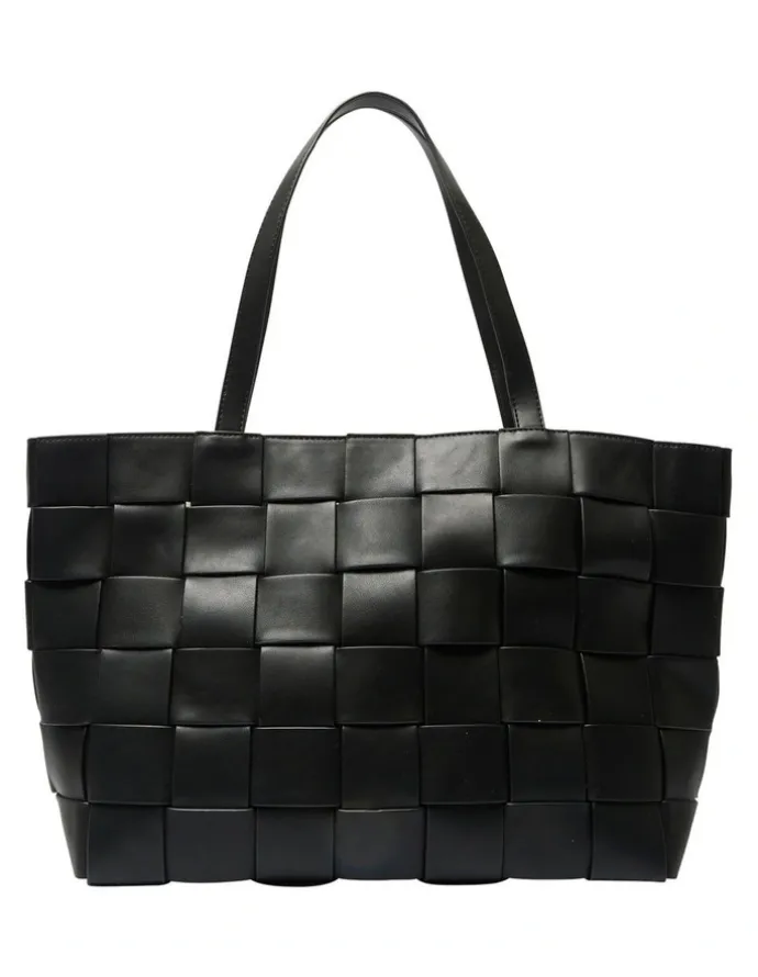 Ravella Lisa Tote Bag in Black Weave