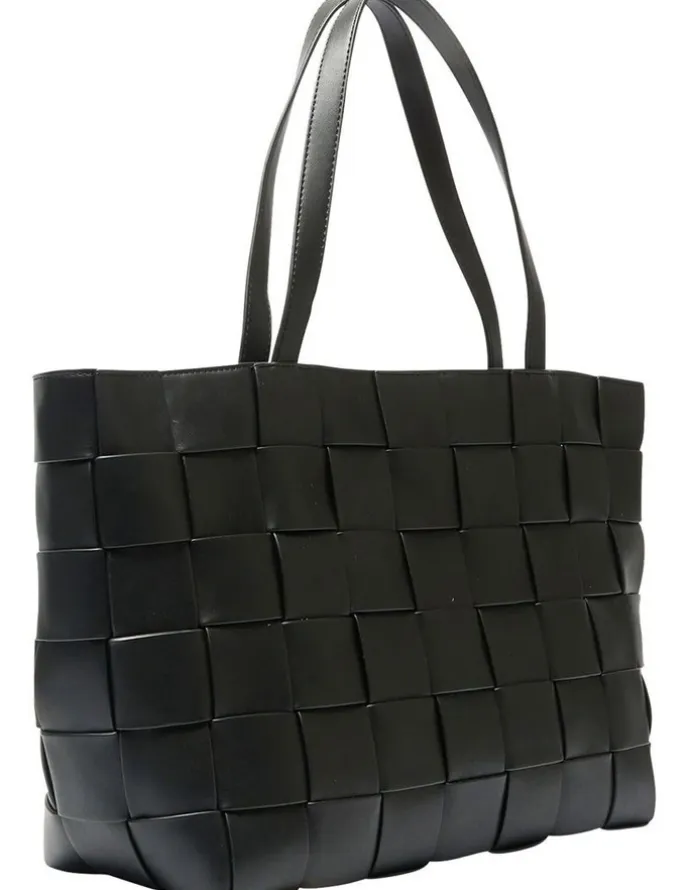 Ravella Lisa Tote Bag in Black Weave
