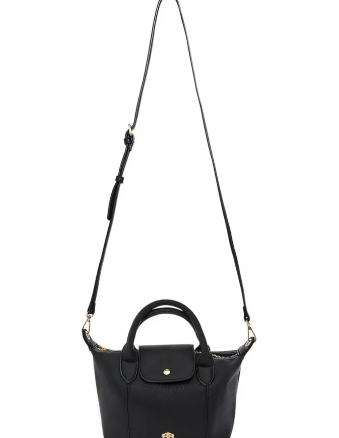 Ravella Liv Shoulder Bag in Black Pebble