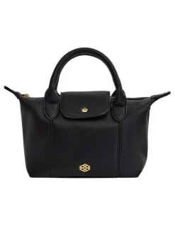 Ravella Liv Shoulder Bag in Black Pebble