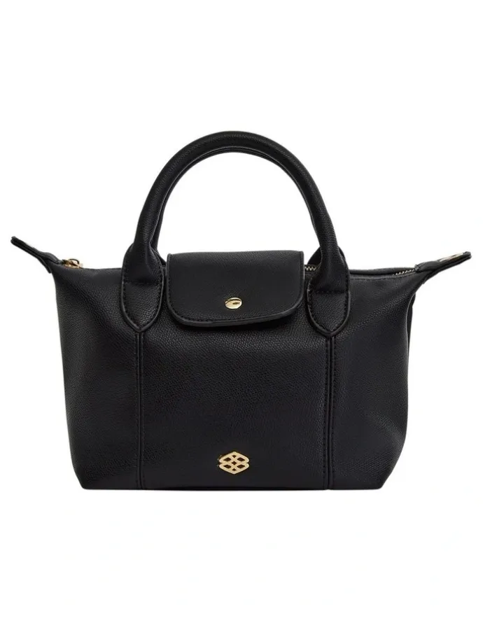 Ravella Liv Shoulder Bag in Black Pebble