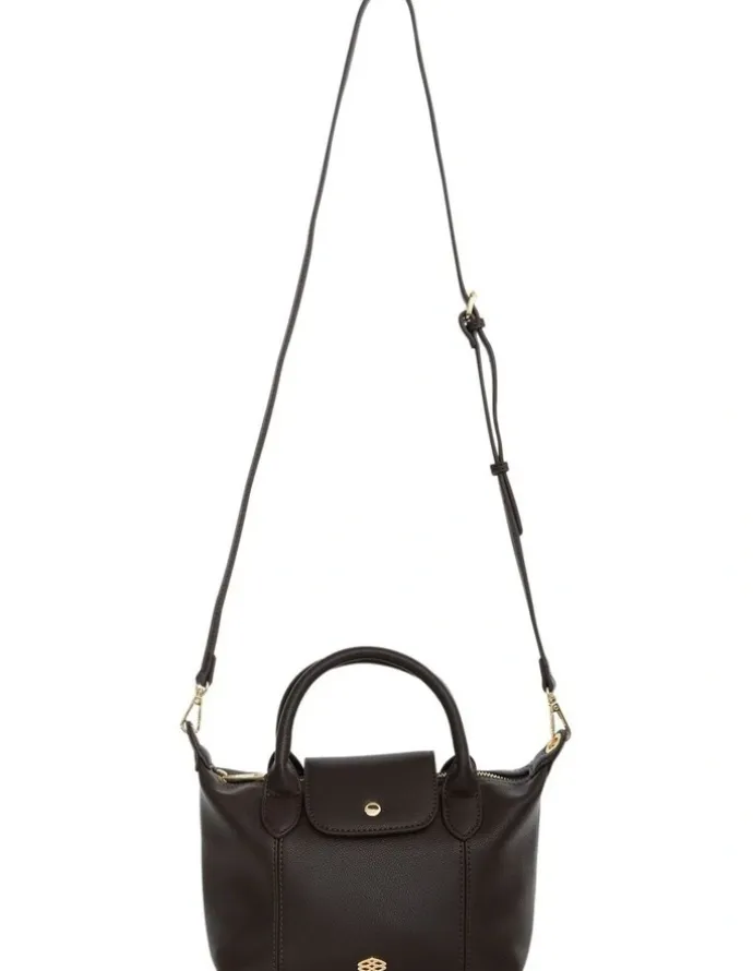 Ravella Liv Shoulder Bag in Chocolate Pebble
