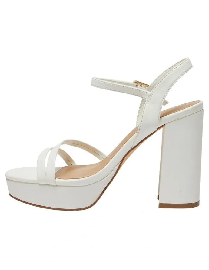 Ravella Lulu Sandals in White Smooth