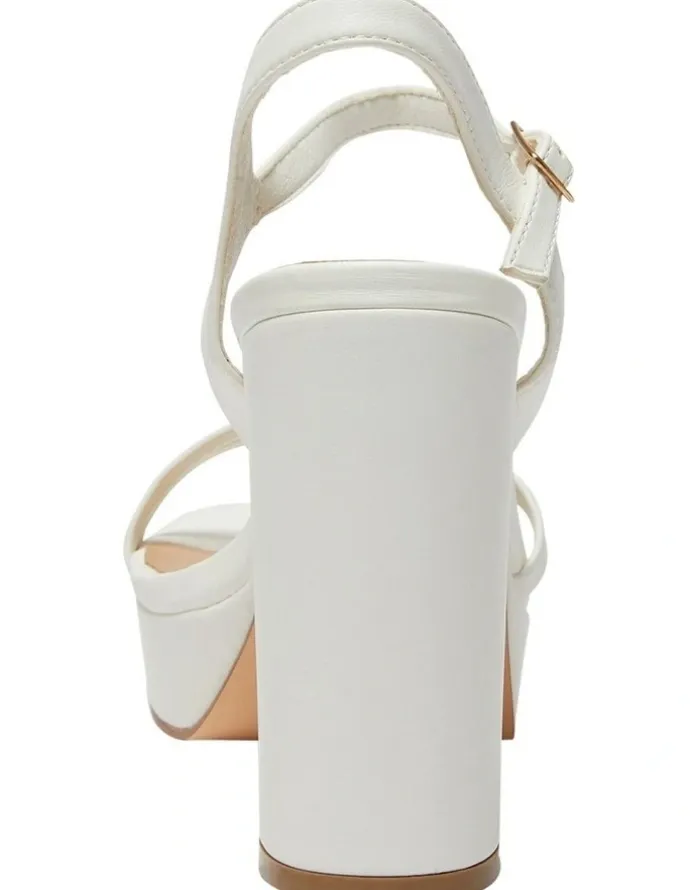 Ravella Lulu Sandals in White Smooth