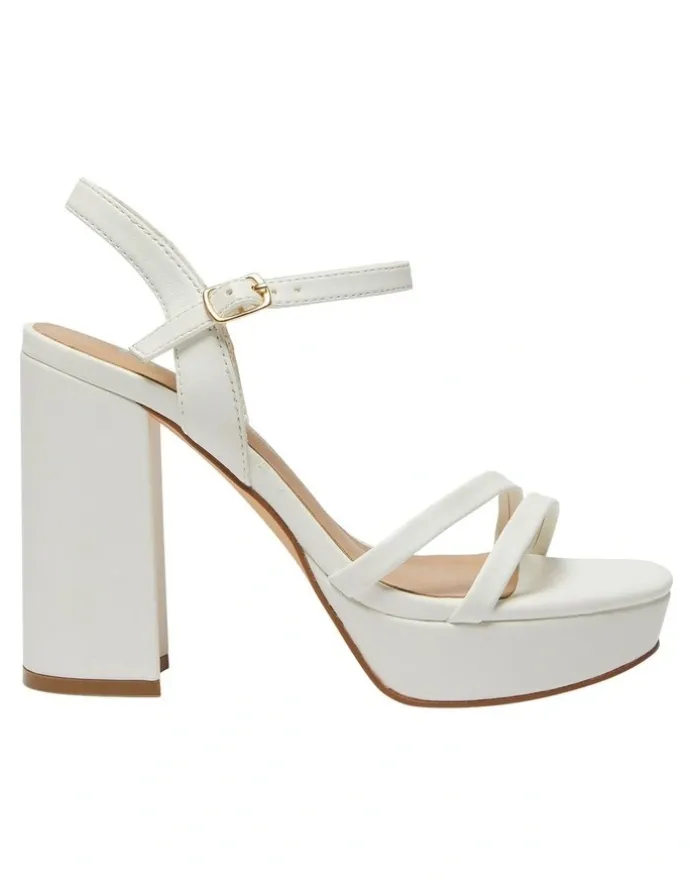 Ravella Lulu Sandals in White Smooth