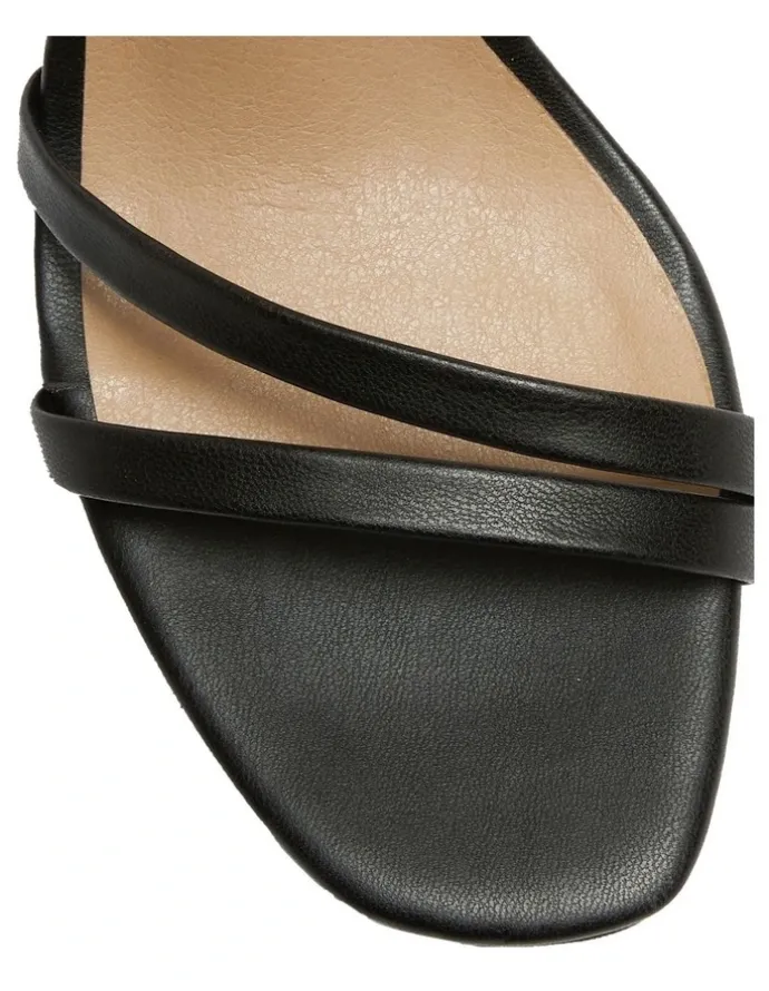 Ravella Lulu Smooth Sandals in Black