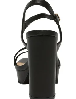 Ravella Lulu Smooth Sandals in Black