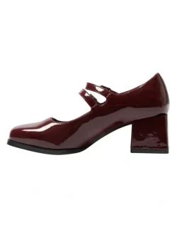 Ravella Metro Heeled Shoes in Cherry Patent