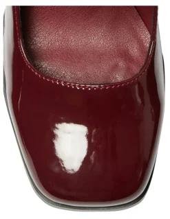 Ravella Metro Heeled Shoes in Cherry Patent