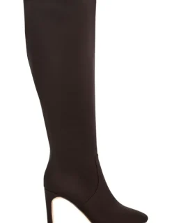Ravella Myles Knee Boots in Chocolate Micro