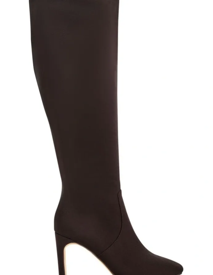 Ravella Myles Knee Boots in Chocolate Micro