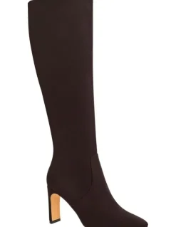 Ravella Myles Knee Boots in Chocolate Micro