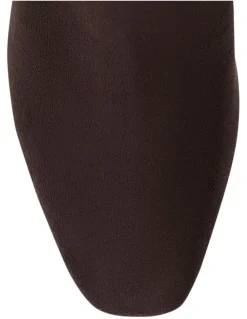 Ravella Myles Knee Boots in Chocolate Micro