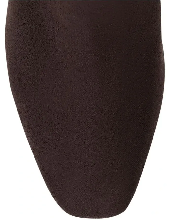 Ravella Myles Knee Boots in Chocolate Micro