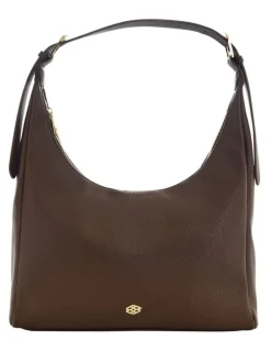 Ravella Naomi Shoulder Bag in Chocolate Pebble
