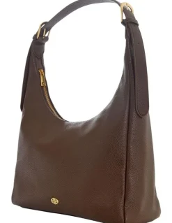 Ravella Naomi Shoulder Bag in Chocolate Pebble